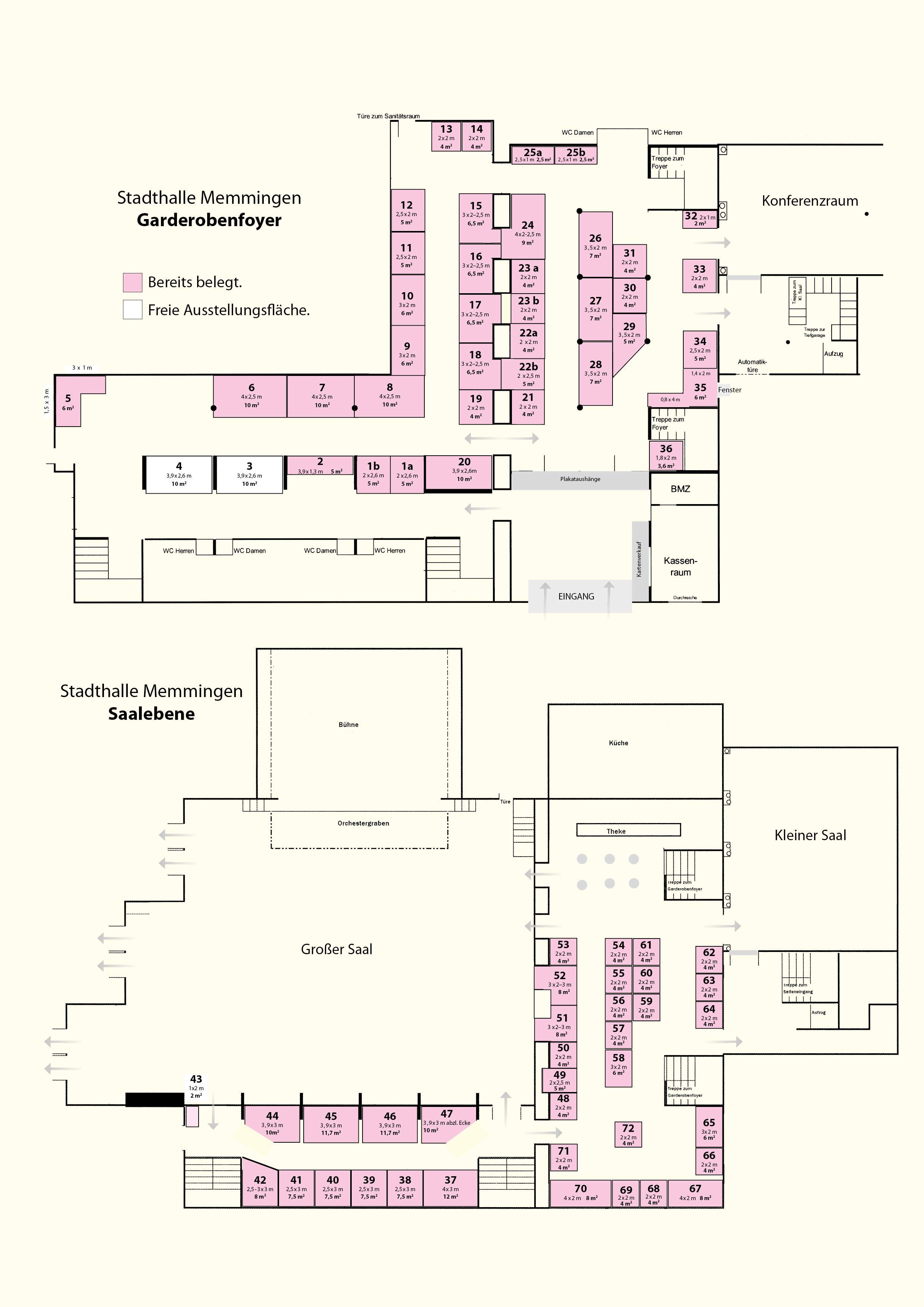 Standplan Aussteller DORN-Kongress 2019